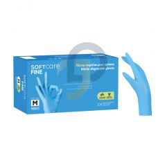 Nitrilové rukavice Soft Care FINE BLUE veľkosť: S  / balenie: 100ks